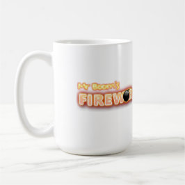 de heer Booms Firework Factory logo Koffiemok