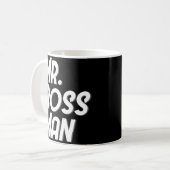 de heer Boss Man Funny Male Coffee Mok Gifts (Voorkant links)