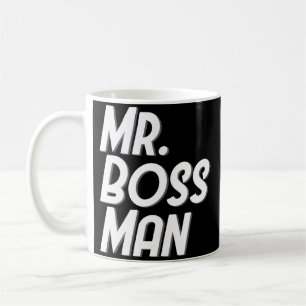 de heer Boss Man Funny Male Coffee Mok Gifts