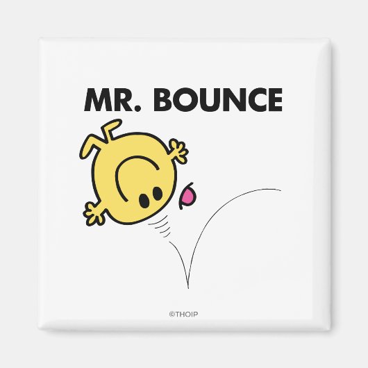 de heer Bounce | Klassieke post Magneet (Voorkant)