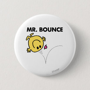 de heer Bounce Klassieke post Ronde Button 5,7 Cm