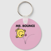 de heer Bounce | Klassieke post Sleutelhanger (Achterkant)