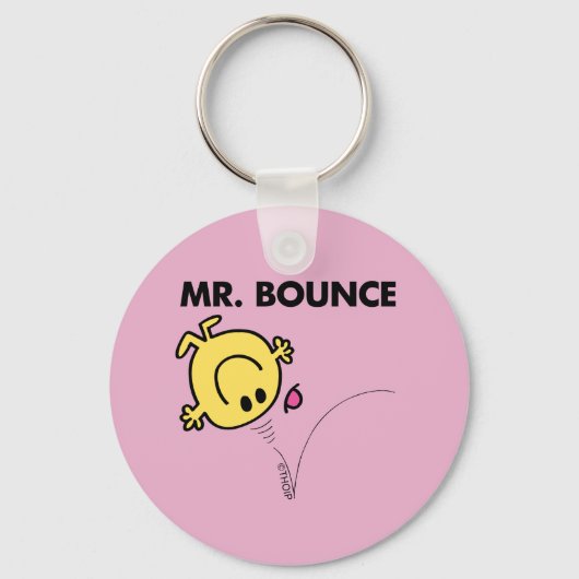 de heer Bounce | Klassieke post Sleutelhanger (Achterkant)
