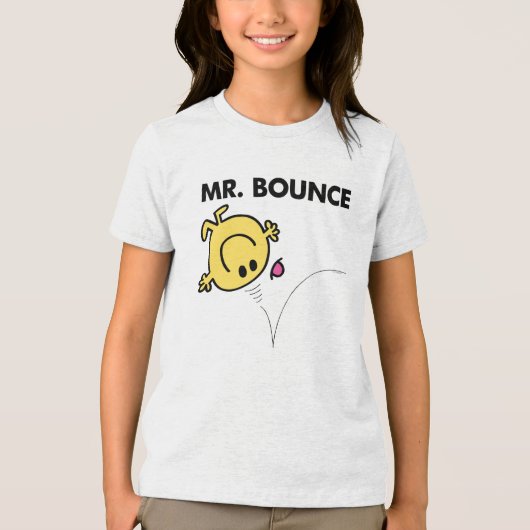 de heer Bounce | Klassieke post Tri-Blend Shirt (Voorkant)
