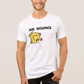 de heer Bounce | Klassieke post Tri-Blend Shirt (Voorkant)