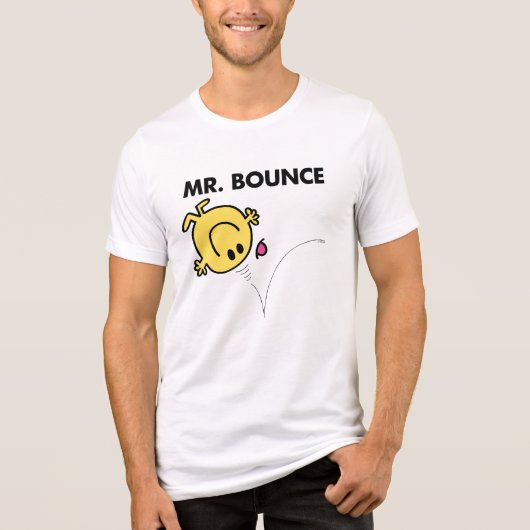 de heer Bounce | Klassieke post Tri-Blend Shirt (Voorkant)