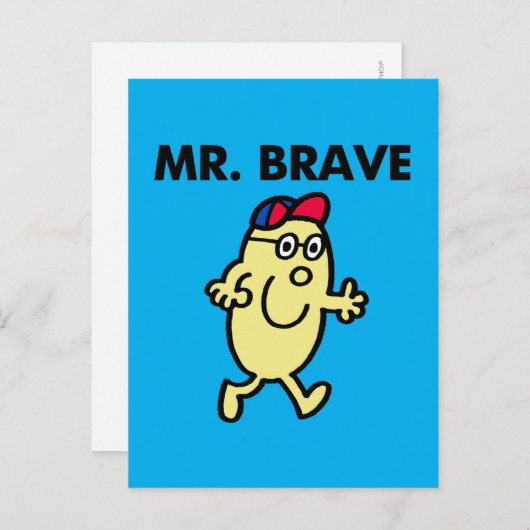 de heer Brave Waving Hallo Briefkaart (Voorkant / Achterkant)