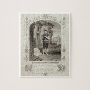 de heer Buckstone als Lancelot Gobbo, Act II Scene Legpuzzel