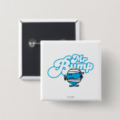 de heer Bump | Bandloopduim Vierkante Button 5,1 Cm (Voorkant /achterkant)