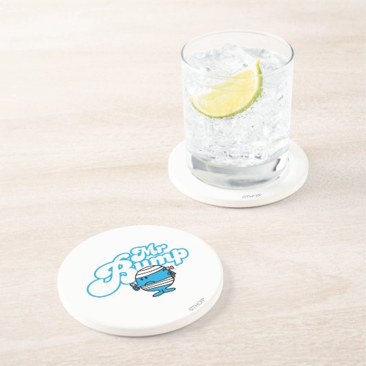 de heer Bump | Bandloopduim Zandsteen Onderzetter (Zijkant)