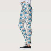 de heer Bump | Blauw patroon Leggings (Links)