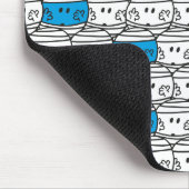 de heer Bump | Blauw patroon Muismat (Hoek)