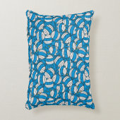 de heer Bump | Blauw smeltpatroon Accent Kussen (Voorkant(Verticaal))