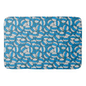 de heer Bump | Blauw smeltpatroon Badmat (Voorkant)