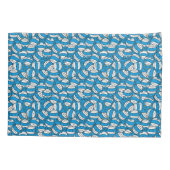 de heer Bump | Blauw smeltpatroon Kussensloop (Achterkant-Links)