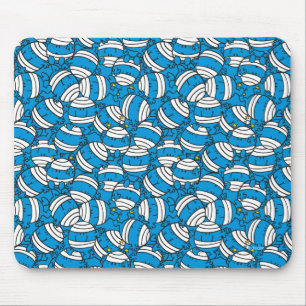 de heer Bump   Blauw smeltpatroon Muismat