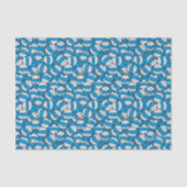 de heer Bump | Blauw smeltpatroon Tissuepapier (Voorkant)