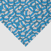 de heer Bump | Blauw smeltpatroon Tissuepapier (Detail)