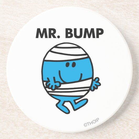 de heer Bump Classic 1 Zandsteen Onderzetter (Voorkant)