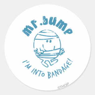 de heer Bump   Ik ben in Bandage Ronde Sticker