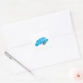 de heer Bump Logo 1 Vierkante Sticker (Envelop)
