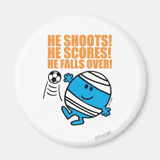 De heer Bump Play Soccer Magneet (Voorkant)
