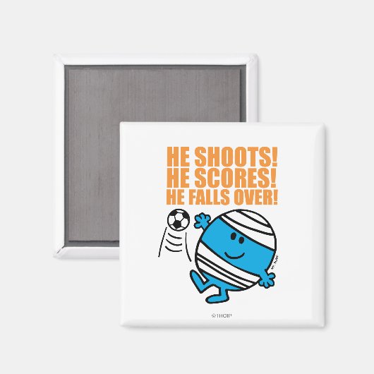 De heer Bump Play Soccer Magneet (Voorkant / Achterkant)
