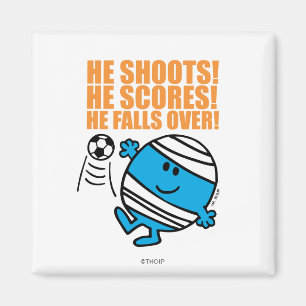 De heer Bump Play Soccer Magneet