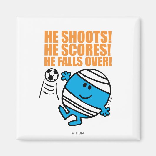 De heer Bump Play Soccer Magneet (Voorkant)
