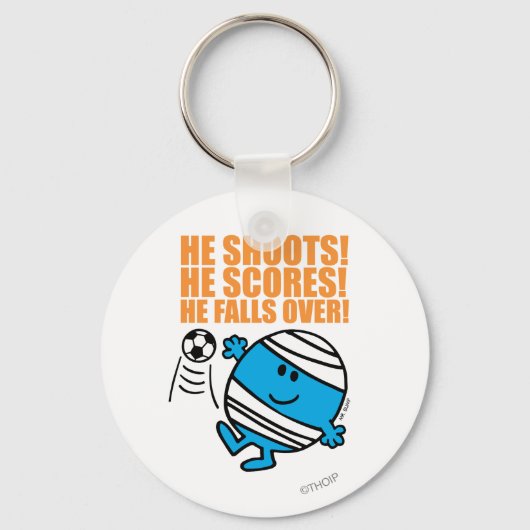 De heer Bump Play Soccer Sleutelhanger (Voorkant)