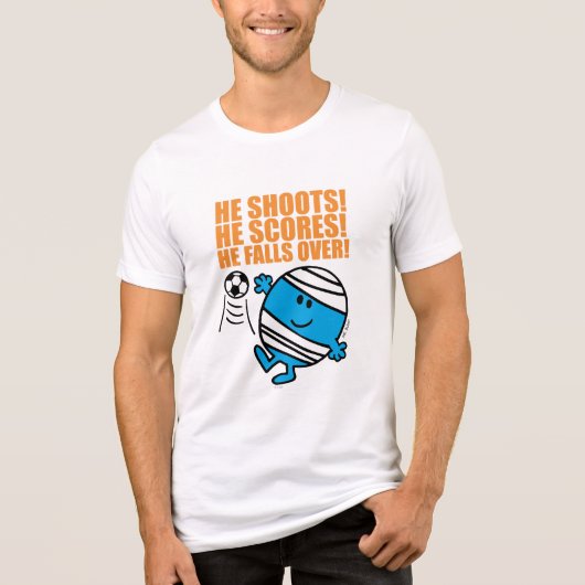 De heer Bump Play Soccer Tri-Blend Shirt (Voorkant)