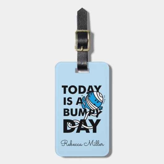 de heer Bump | Vandaag is het een trieste dag Bagagelabel (Voorkant verticaal)