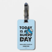 de heer Bump | Vandaag is het een trieste dag Bagagelabel (Achterkant verticaal)