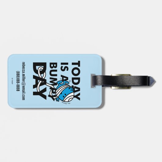 de heer Bump | Vandaag is het een trieste dag Bagagelabel (Achterkant horizontaal)