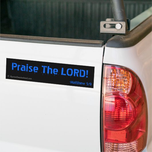 De Heer Bumpersticker (Op Truck)