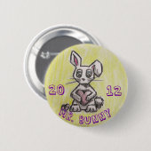 de heer Bunny 2012 Ronde Button 5,7 Cm (Voorkant /achterkant)