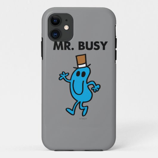 De heer Busy Waving Hallo Case-Mate iPhone Case (Achterkant)