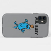 De heer Busy Waving Hallo Case-Mate iPhone Case (Achterkant (horizontaal))