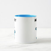 De heer Busy Waving Hallo Mok (Midden)