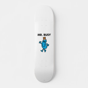 De heer Busy Waving Hallo Skateboard