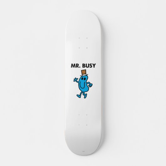 De heer Busy Waving Hallo Skateboard (Voorkant)