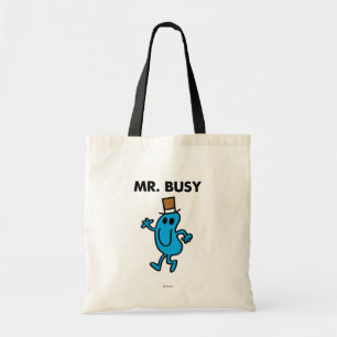 De heer Busy Waving Hallo Tote Bag
