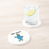 De heer Busy Waving Hallo Zandsteen Onderzetter (Zijkant)