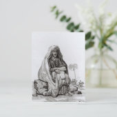 de heer Caillie Meditating Briefkaart (Staand voorkant)