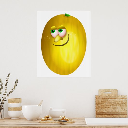 de heer Canary Melon Poster (Keuken)