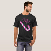 de heer Candy Cane mevrouw Merry en Bright Roze en T-shirt (Voorkant volledig)