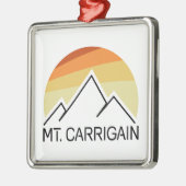 De heer Carrigain New Hampshire Retro Metalen Ornament (Links)