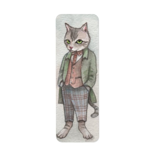 de heer Cat Etiket (Voorkant)