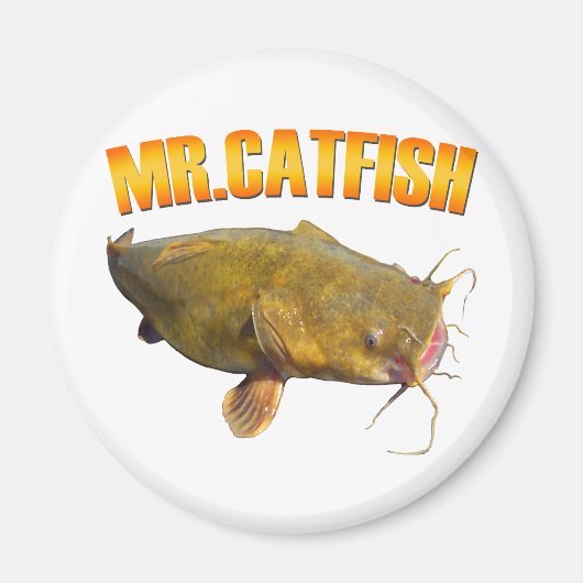 De heer Catfish Fishing Magneet (Voorkant)