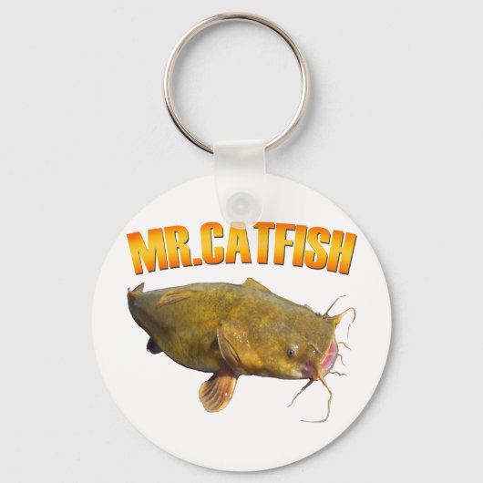 De heer Catfish Fishing Sleutelhanger (Voorkant)